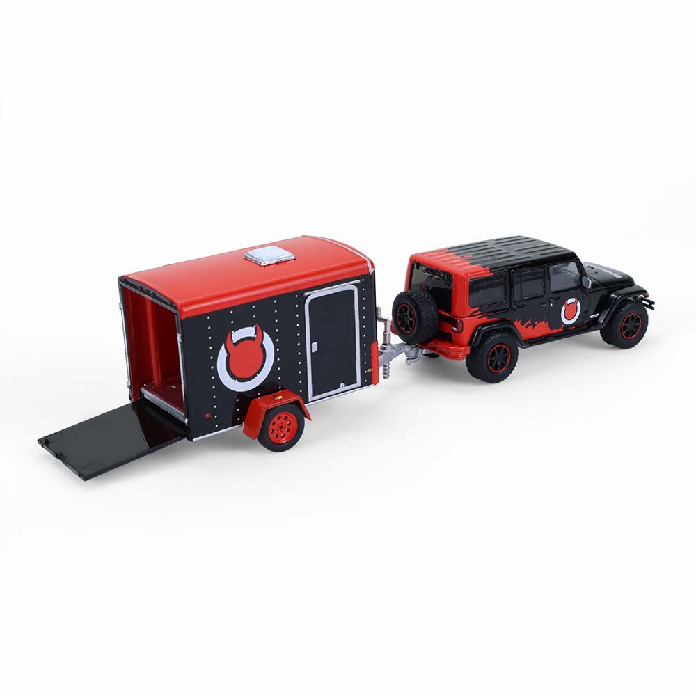 Wrangler Unlimited with Small Cargo Trailer