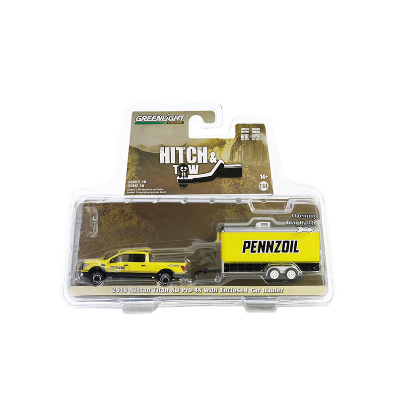 Titan XD Pro-4X with Enclosed Car Hauler