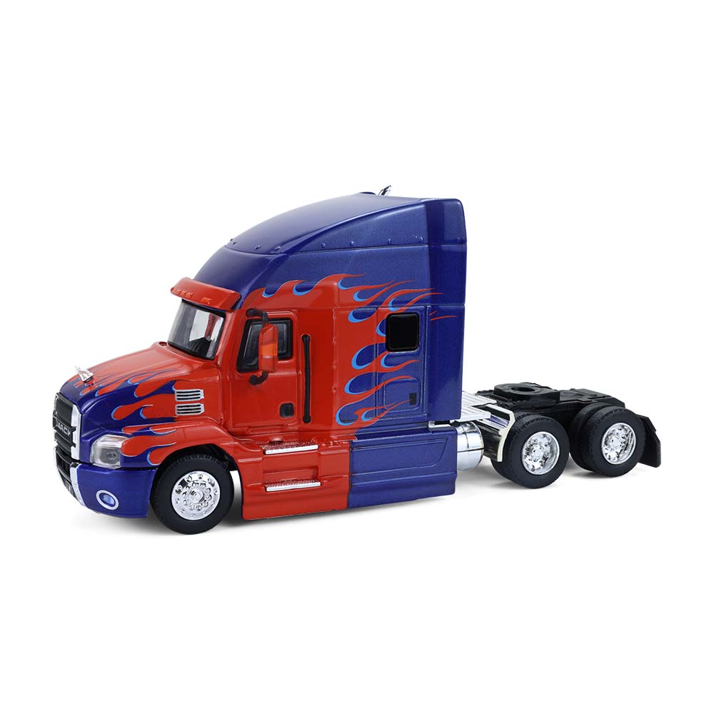 S.D.卡车模型系列20 - 2019款麦克Anthem牵引车头（红蓝火焰涂装）典藏套装