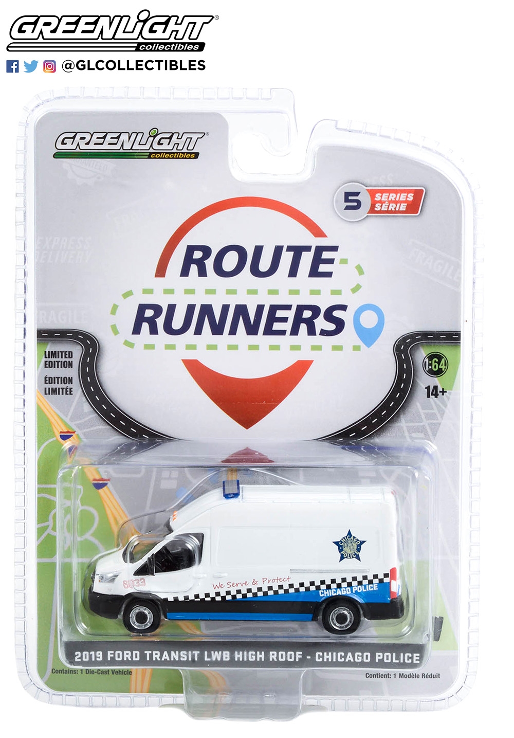 芝加哥警察局定制款福特全顺长轴高顶警车 - &quot;服务民众，守护安全&quot;