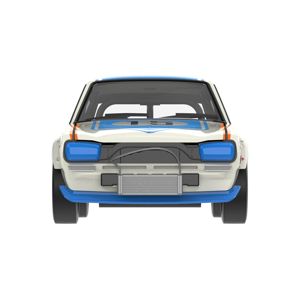 Skyline Hakosuka (哈科萨卡) - 白色 (配备定制轮毂与黄色防滚架，内饰工艺升级)