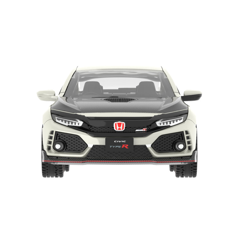 本田思域Type-R（FK8）定制轮毂与碳纤维引擎盖——冠军白