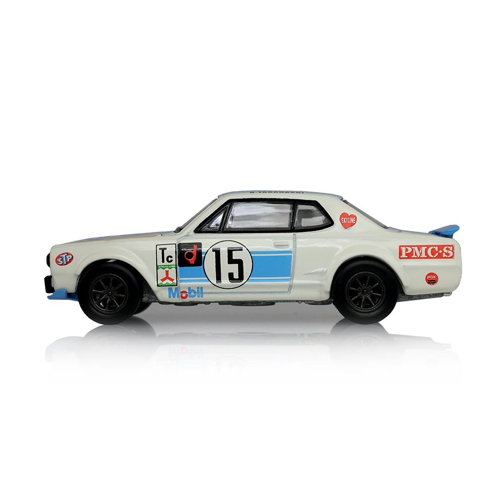 Skyline Hakosuka (哈科萨卡) - 白色 (配备定制轮毂与黄色防滚架，内饰工艺升级)