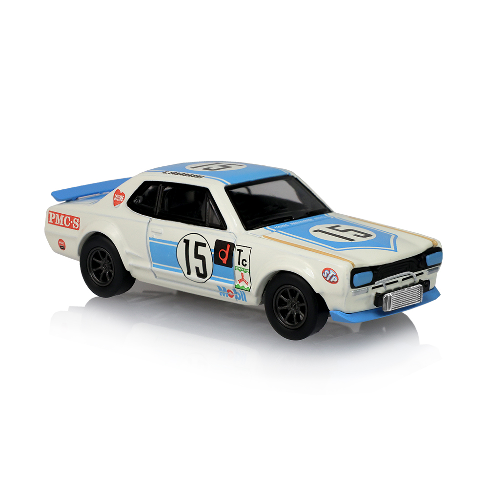 Skyline Hakosuka (哈科萨卡) - 白色 (配备定制轮毂与黄色防滚架，内饰工艺升级)