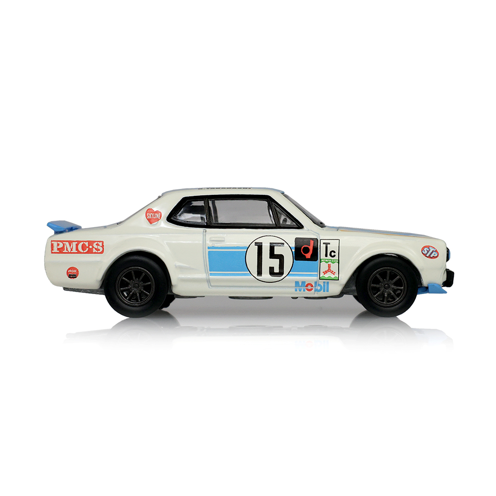 Skyline Hakosuka (哈科萨卡) - 白色 (配备定制轮毂与黄色防滚架，内饰工艺升级)