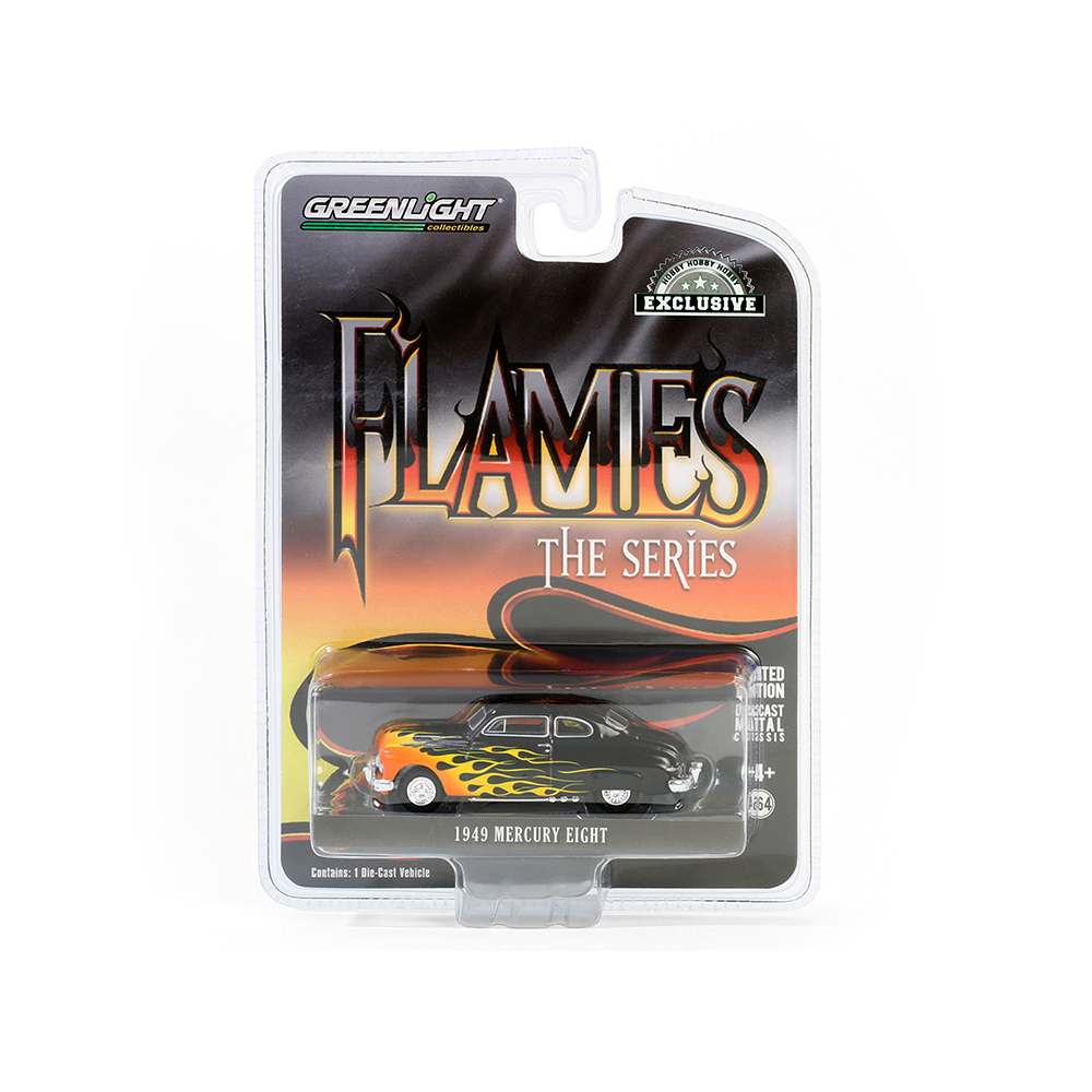 烈焰传奇系列.1949年水星八号.双门轿跑 —— 黑色车身配火焰拉花