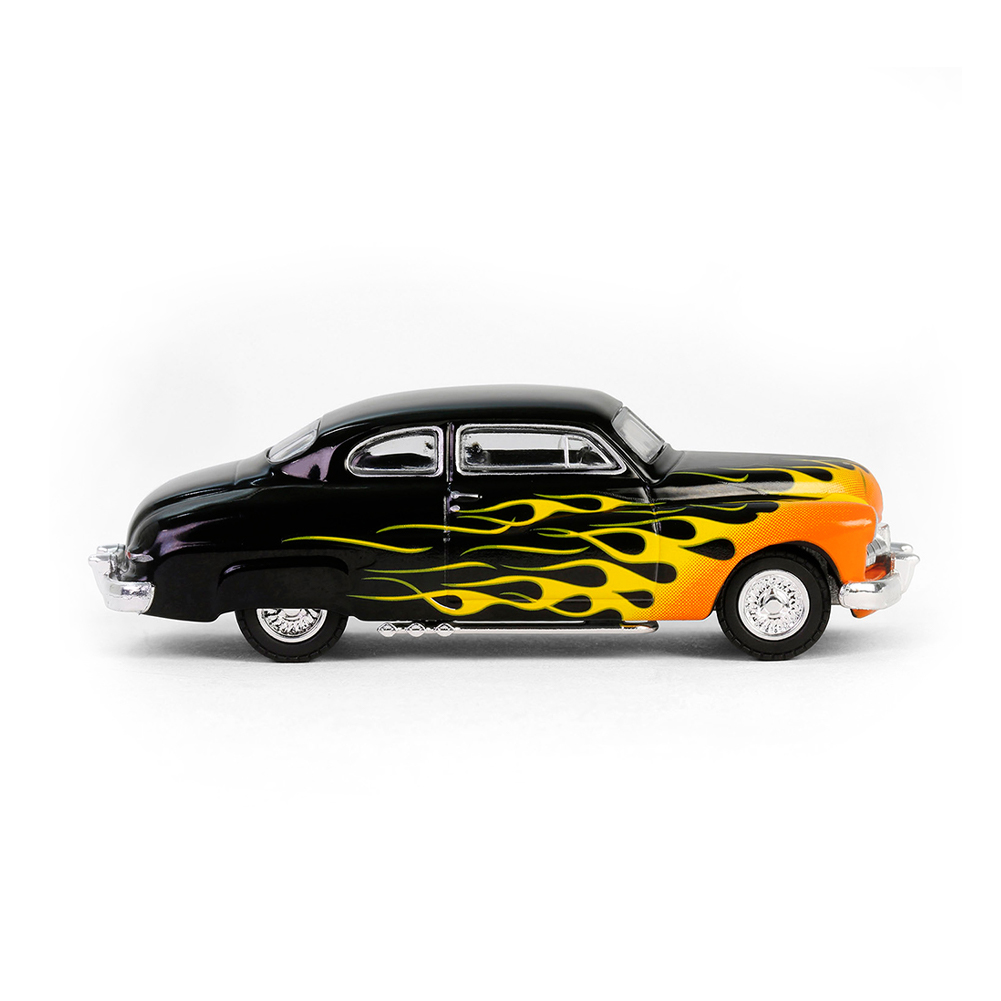 烈焰传奇系列.1949年水星八号.双门轿跑 —— 黑色车身配火焰拉花
