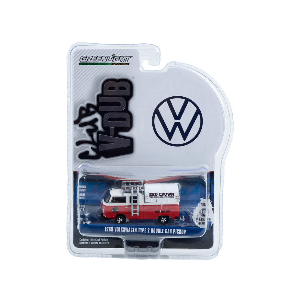 1969年大众Type 2双排座皮卡 ( 带车顶行李架和遮阳篷) ——  红冠汽油主题