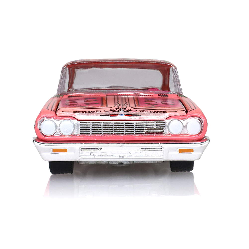 加州低底盘车系列1 - 1964款雪佛兰英帕拉低底盘车 - 粉红色配玫瑰