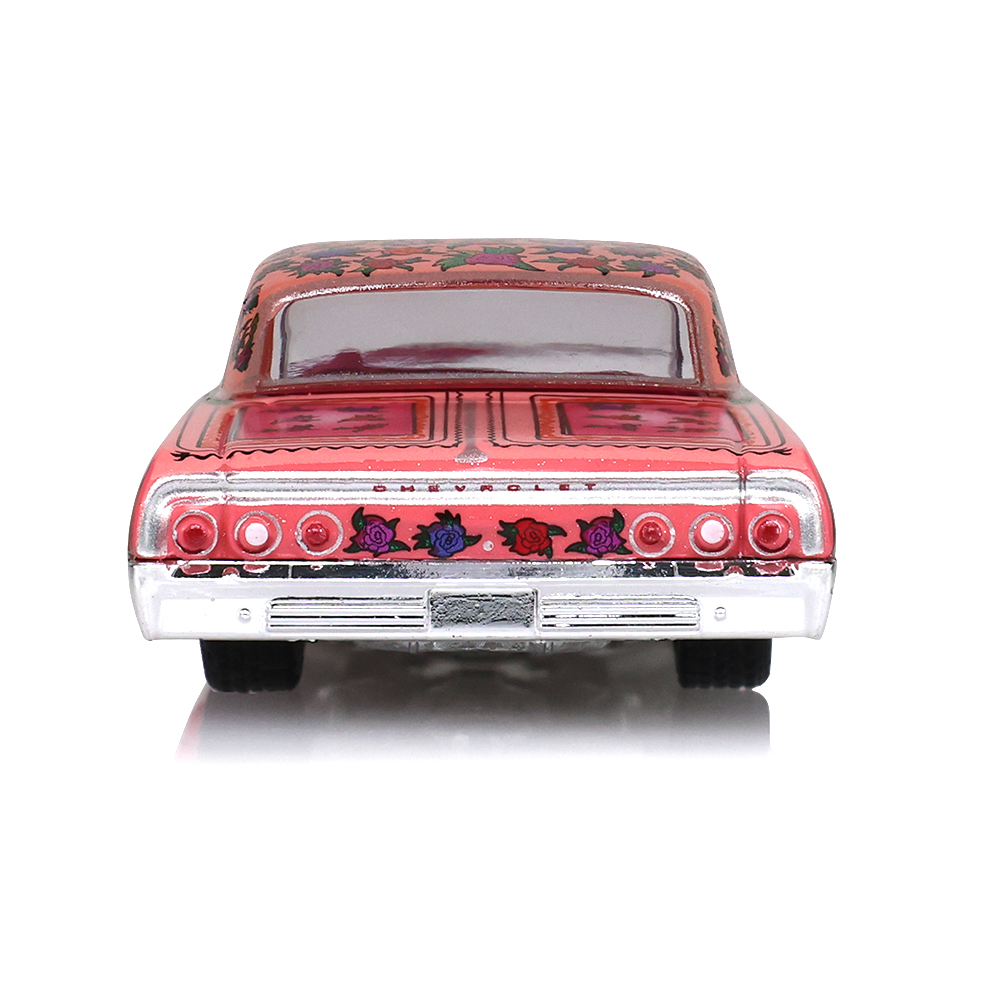 加州低底盘车系列1 - 1964款雪佛兰英帕拉低底盘车 - 粉红色配玫瑰