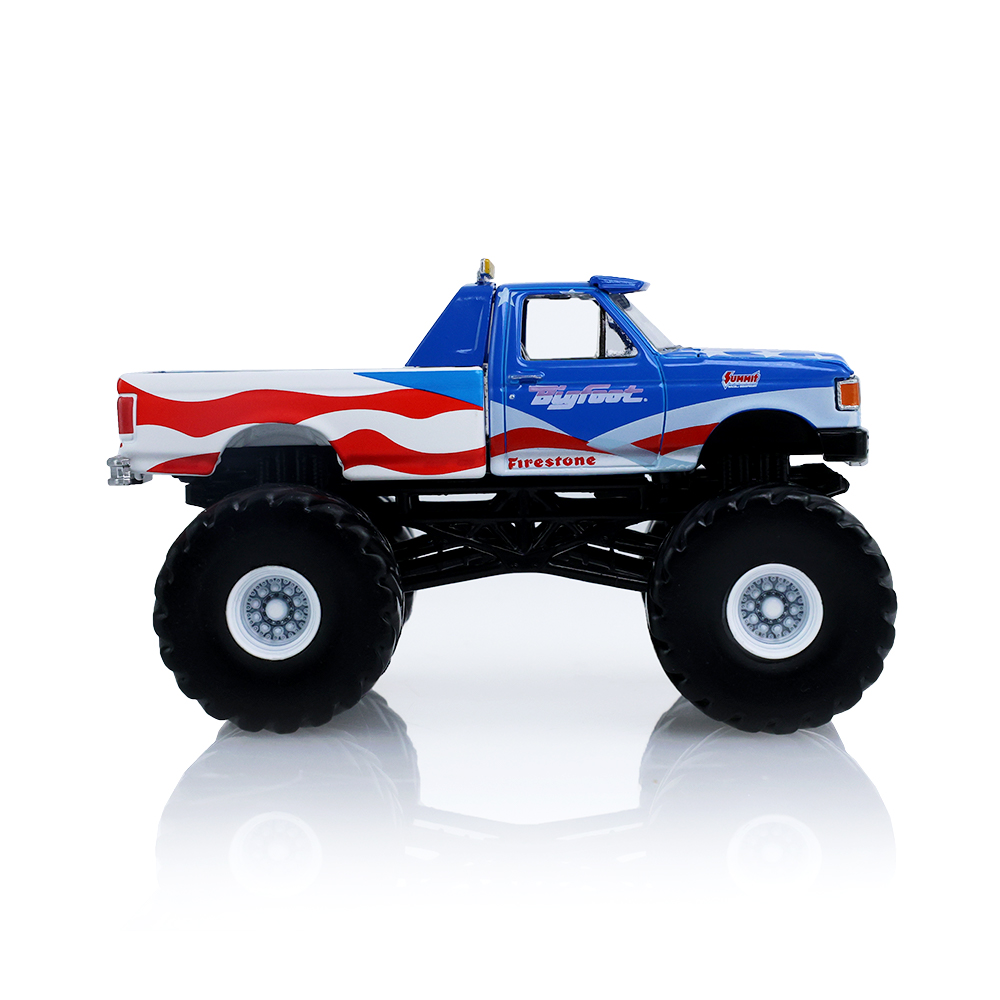 粉碎王者 - 大脚怪 #14 - 1990 福特 F-350 卡车 ​​美国 250 周年纪念版
