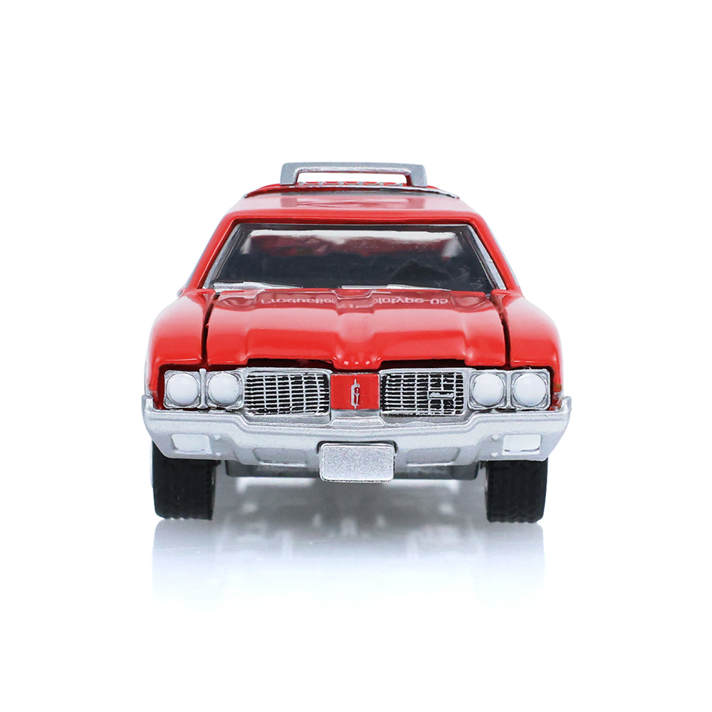 1970 年奥兹莫比尔 Vista Cruiser  拉力红，带独木舟拖车  含独木舟架、独木舟和皮划艇
