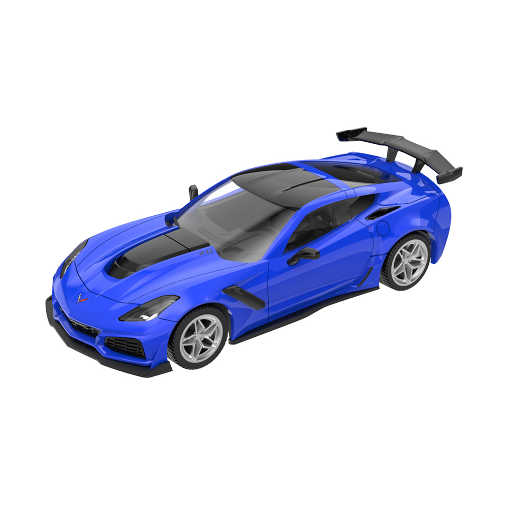 2019款雪佛兰克尔维特C7 ZR1 - 拉古纳蓝，定制轮毂