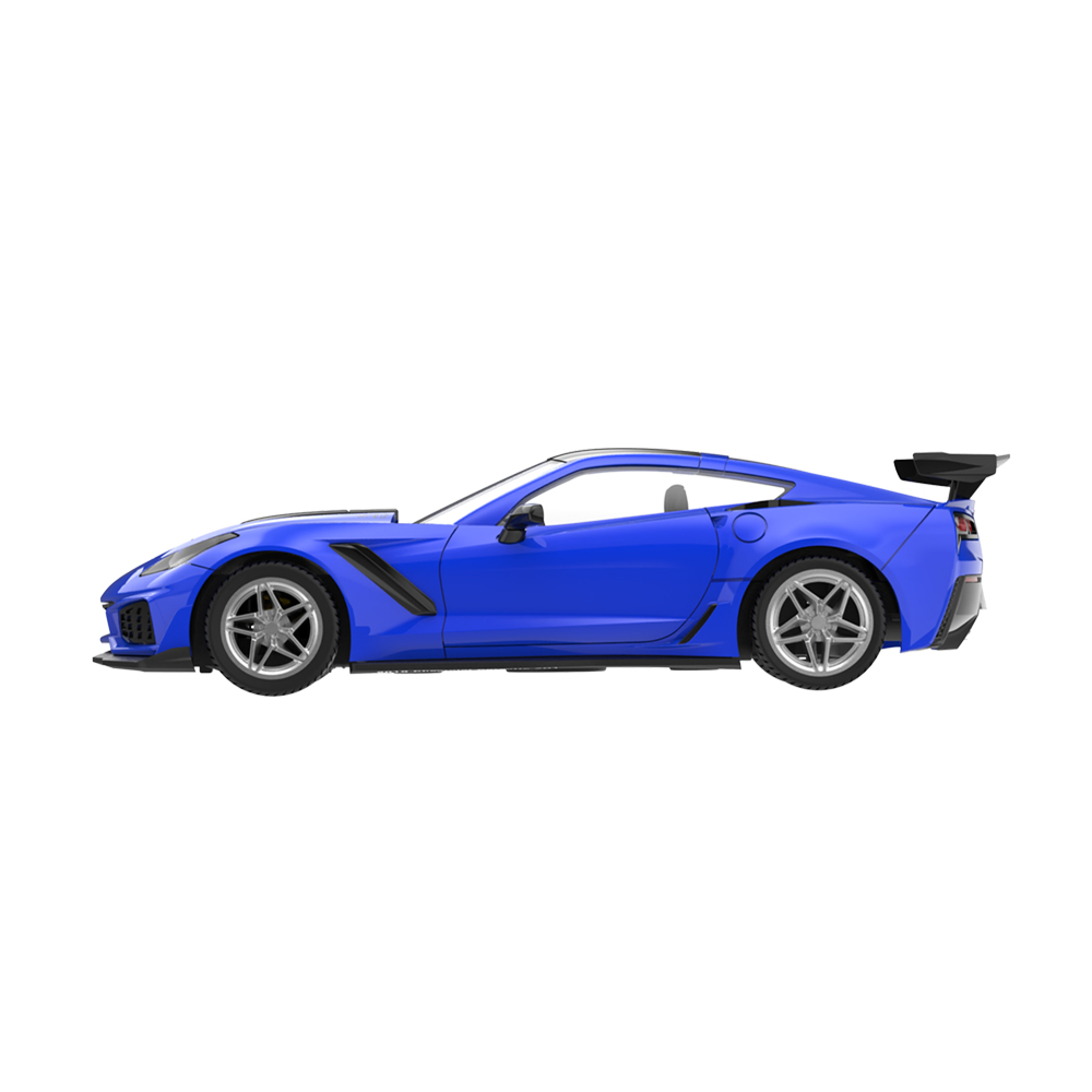 2019款雪佛兰克尔维特C7 ZR1 - 拉古纳蓝，定制轮毂