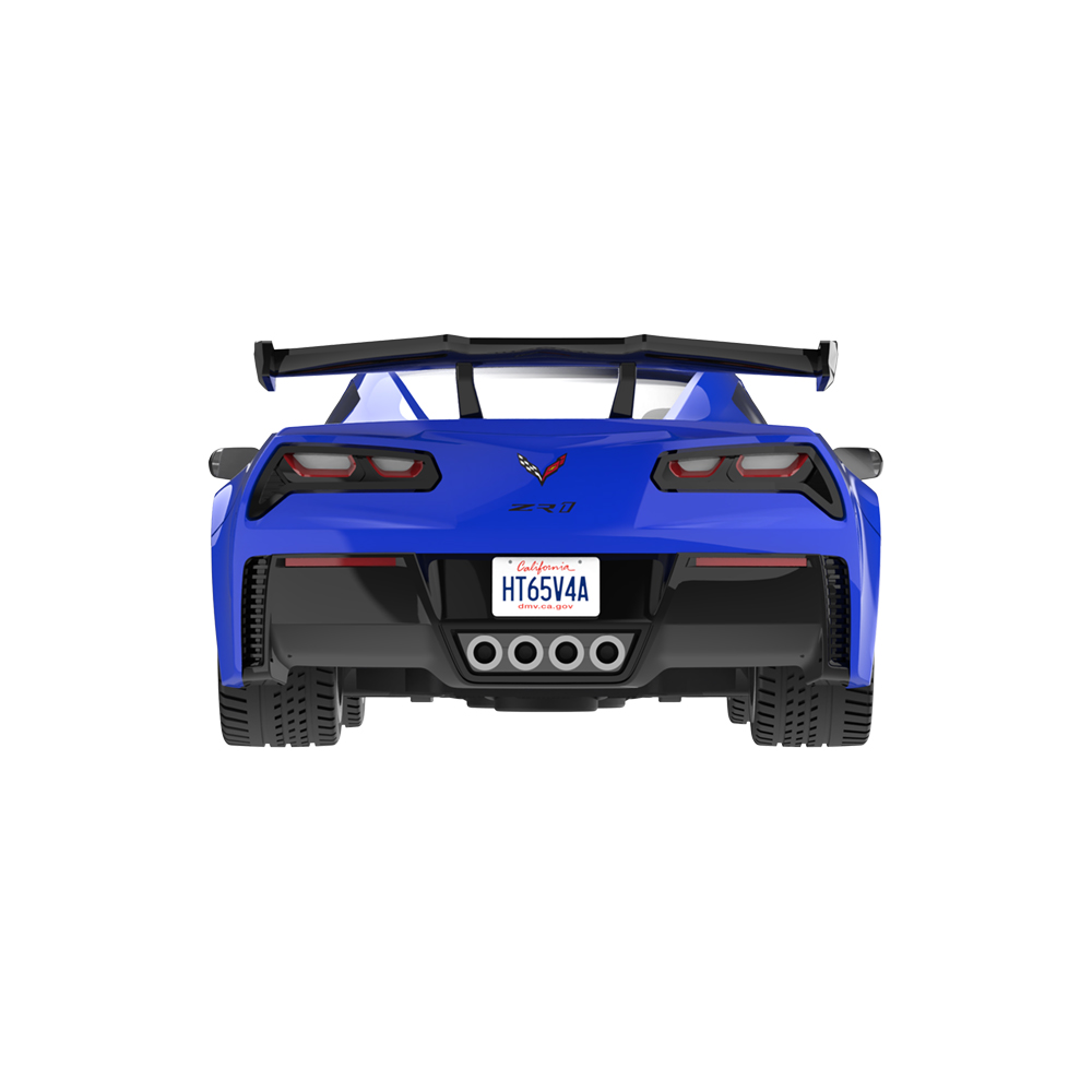2019款雪佛兰克尔维特C7 ZR1 - 拉古纳蓝，定制轮毂