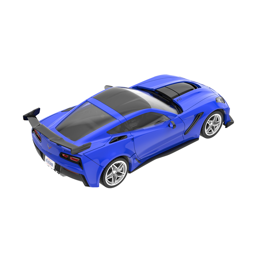2019款雪佛兰克尔维特C7 ZR1 - 拉古纳蓝，定制轮毂