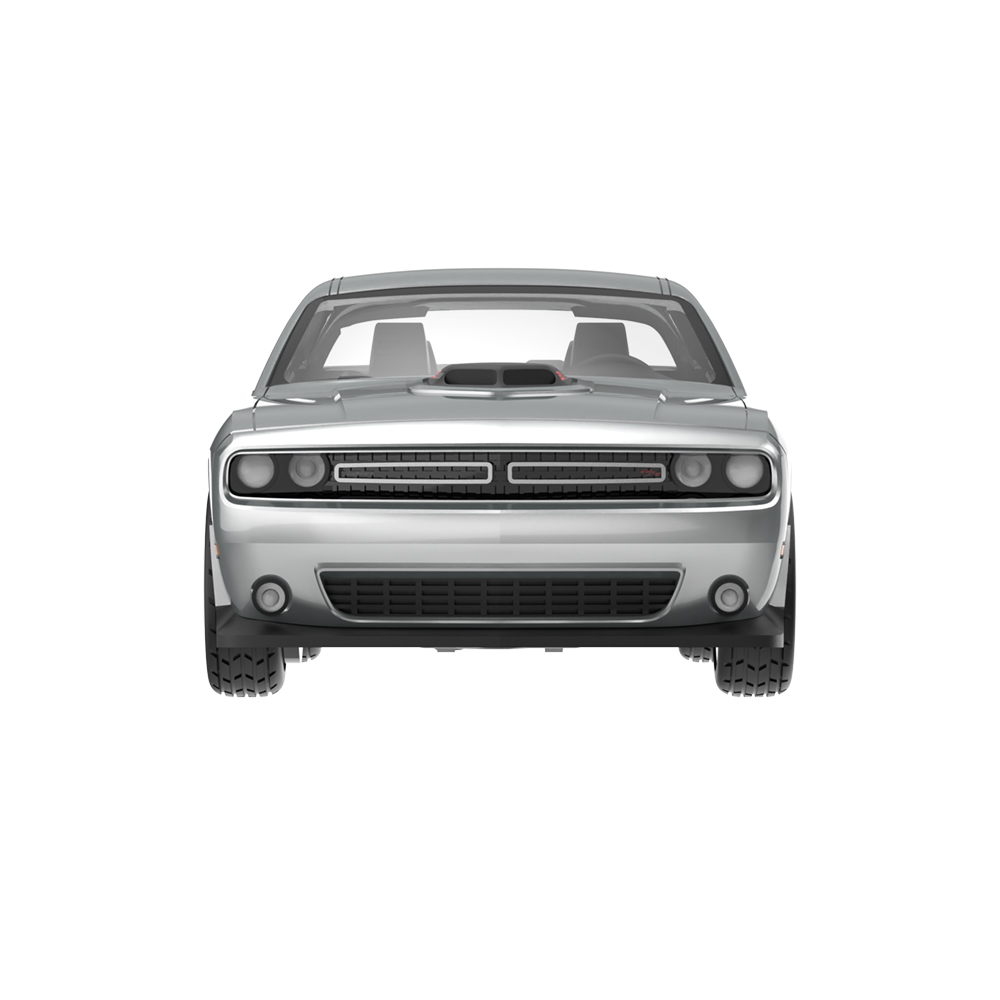 2017款道奇挑战者R/T Scat Pack - 银灰色金属漆，配定制轮毂