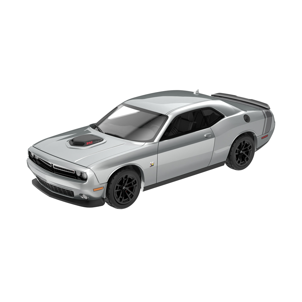 2017款道奇挑战者R/T Scat Pack - 银灰色金属漆，配定制轮毂
