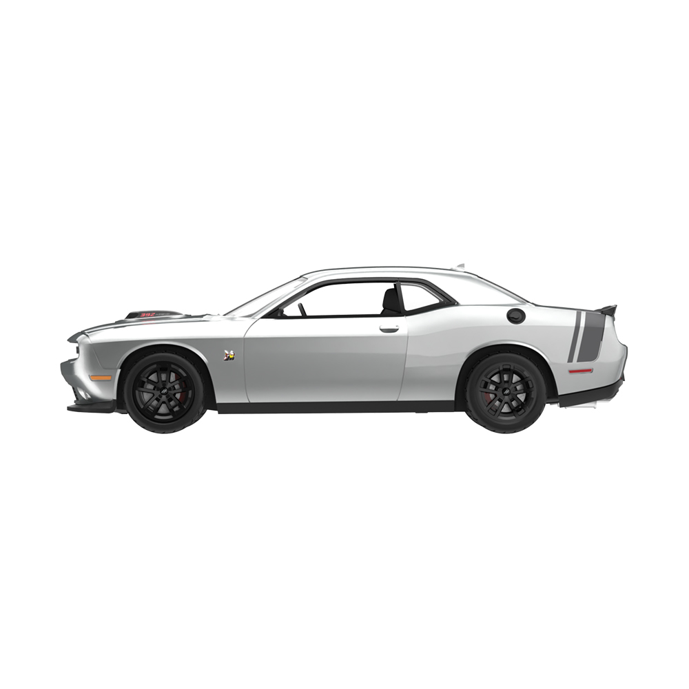 2017款道奇挑战者R/T Scat Pack - 银灰色金属漆，配定制轮毂