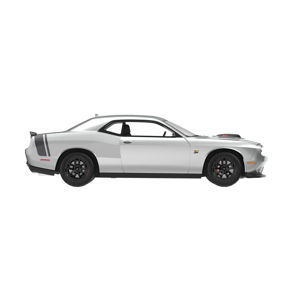 2017款道奇挑战者R/T Scat Pack - 银灰色金属漆，配定制轮毂