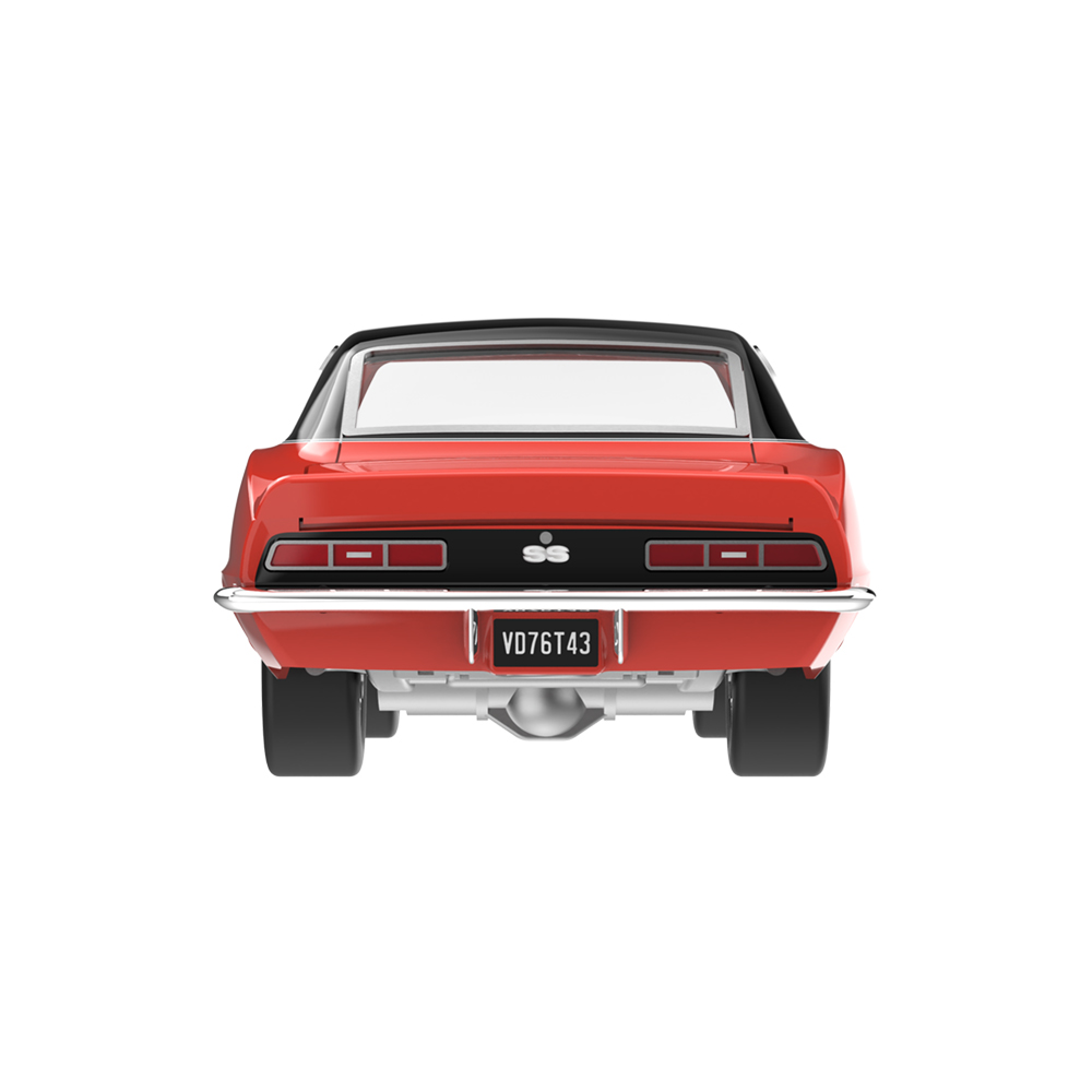 1969年雪佛兰Camaro SS 396 Restomod改装车 - 亮橙色车身搭配定制轮毂
